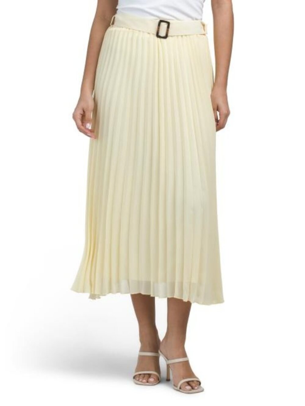 Rachel Zoe Yellow Pleated midi - XL